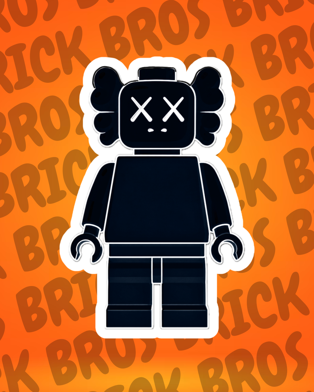 KAWS BLACK - BrickBros Artists